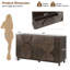 Commode 6 tiroirs pour chambre à coucher-1038315285