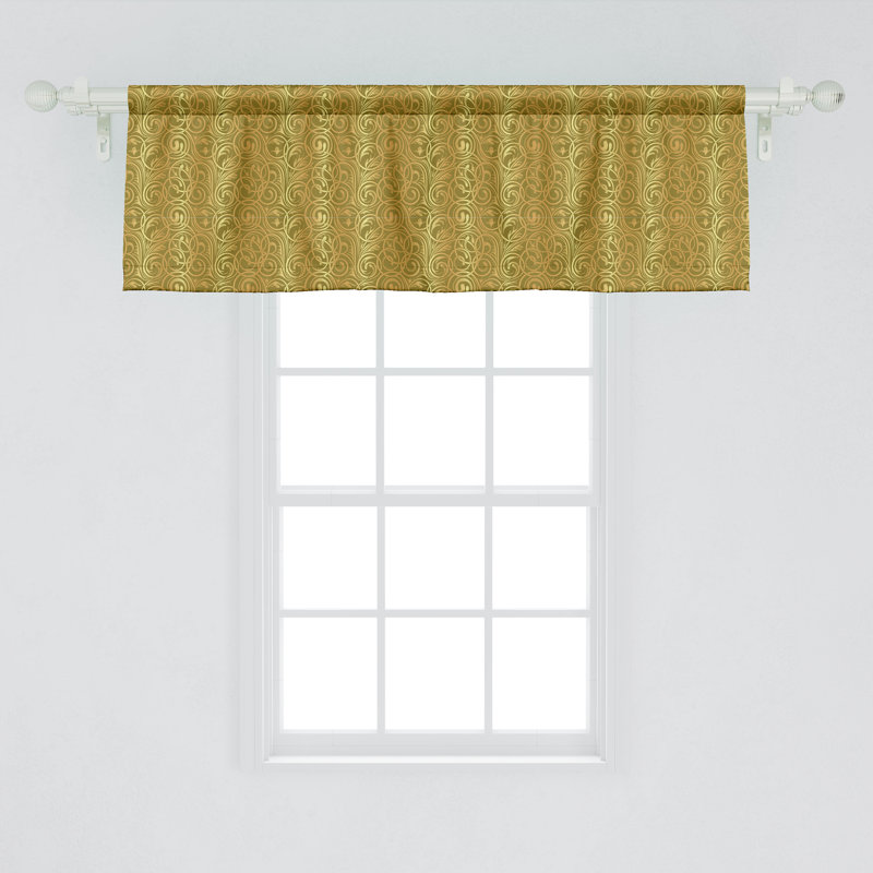 Ambesonne, ensemble de 2 cantonnières damassées, art floral, L 54 po x L 18 po
