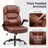 Ergonomic Executive Chair with Flip-up Armrests-1997174201