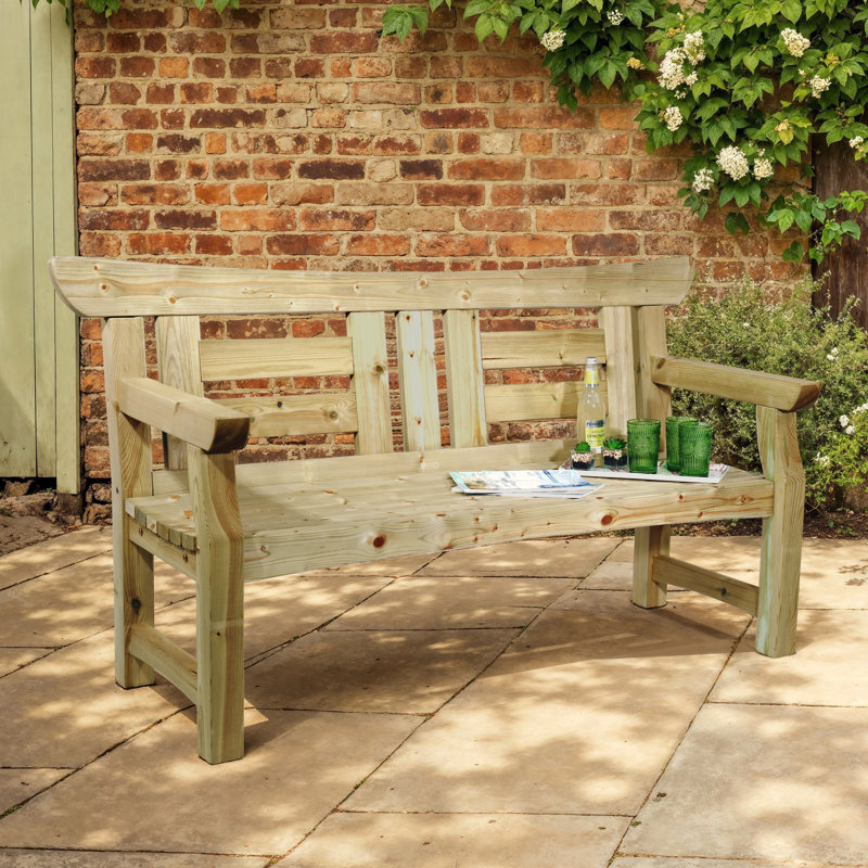 Solid Wood Outdoor Bench