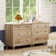 Ensemble de chambre à coucher 2 pièces, commode 6 tiroirs deux-en-un et ensemble de 2 tables de chevet