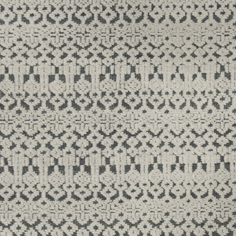 Tapis géométrique en laine noué à la main Laddonia, Rectangle 6 pi x 9 pi