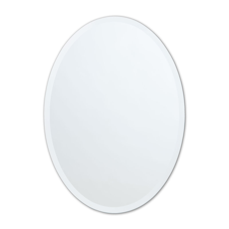 Miroir décoratif biseauté moderne et contemporain Provenzano, 36 po x 24 po