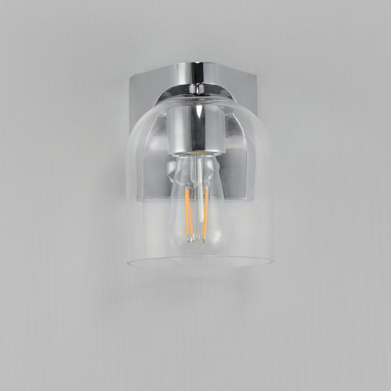 Dimmable Bath Sconce, Polished Chrome