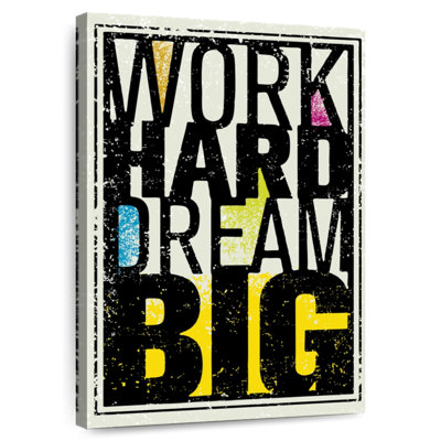 Tergel Work Hard Dream Big Quote