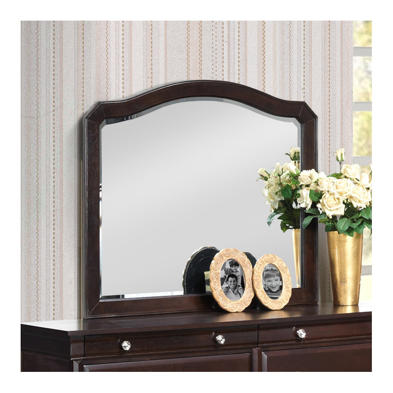Miroir biseauté Nora, Cappuccino