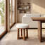 Tabouret de coiffeuse rembourré, tabouret d'appoint en bois massif