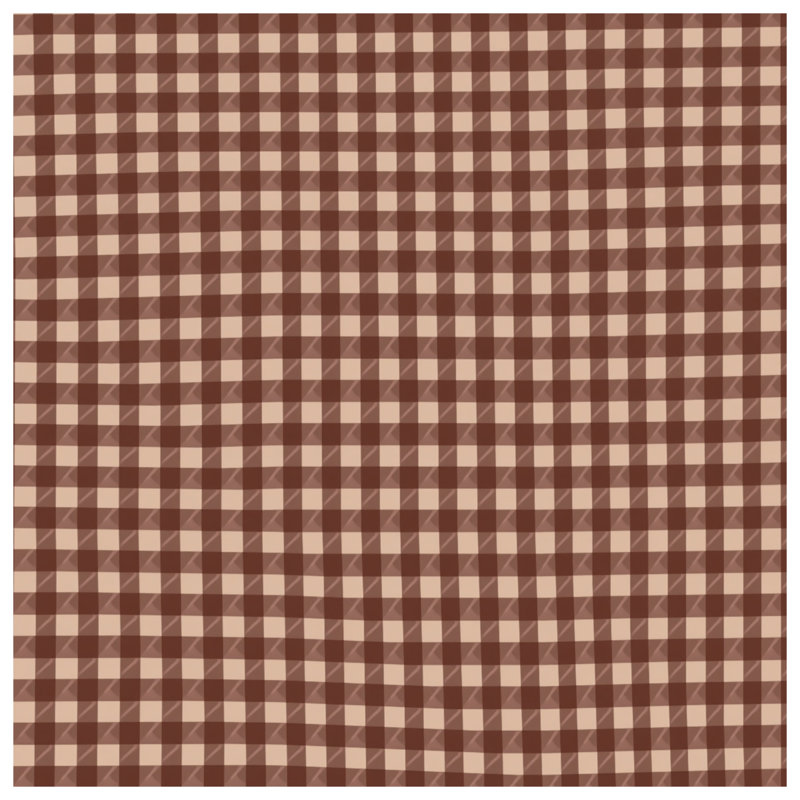 Brown Beige Checkered Shower Curtains Extra Long, 70in W x 84in H