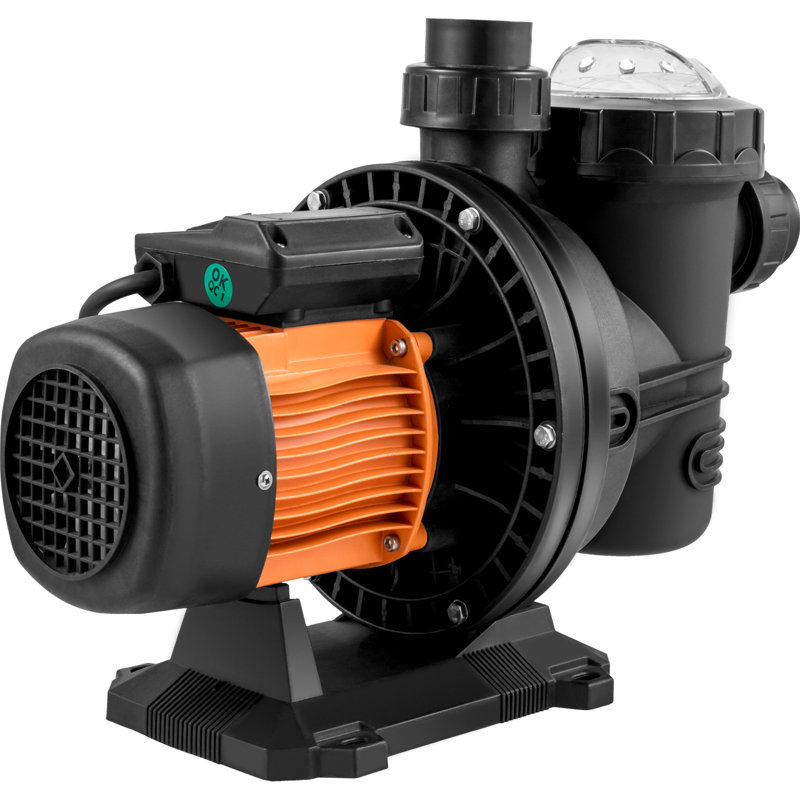 Pompe de piscine Pompe de piscine solaire 72V DC / 900W 62 pieds / 92 GPM, 13.4" H x 22.8" W x 5.1" D