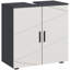Migneco Bathroom Vanity Unit, Under Sink Cabinet with Shelf, Light Grey