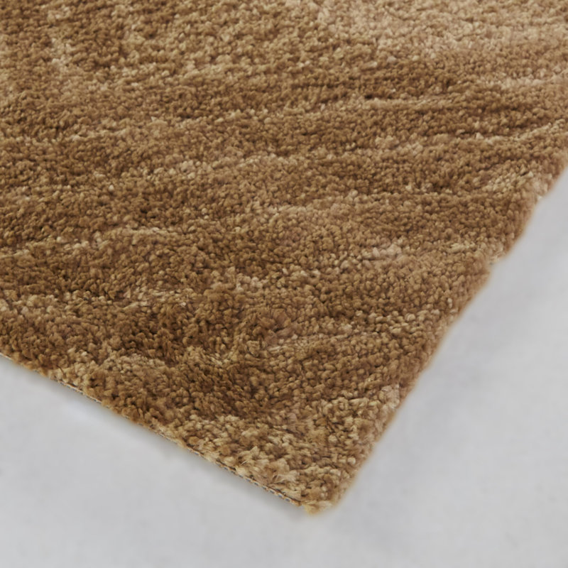Tapis rayé orange brûlé Chavero, 7 pi 10 po x 10 pi