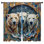 Trois ours polaires peignant des rideaux de fenêtre obscurcissant et obscurcissant - 2 panneaux