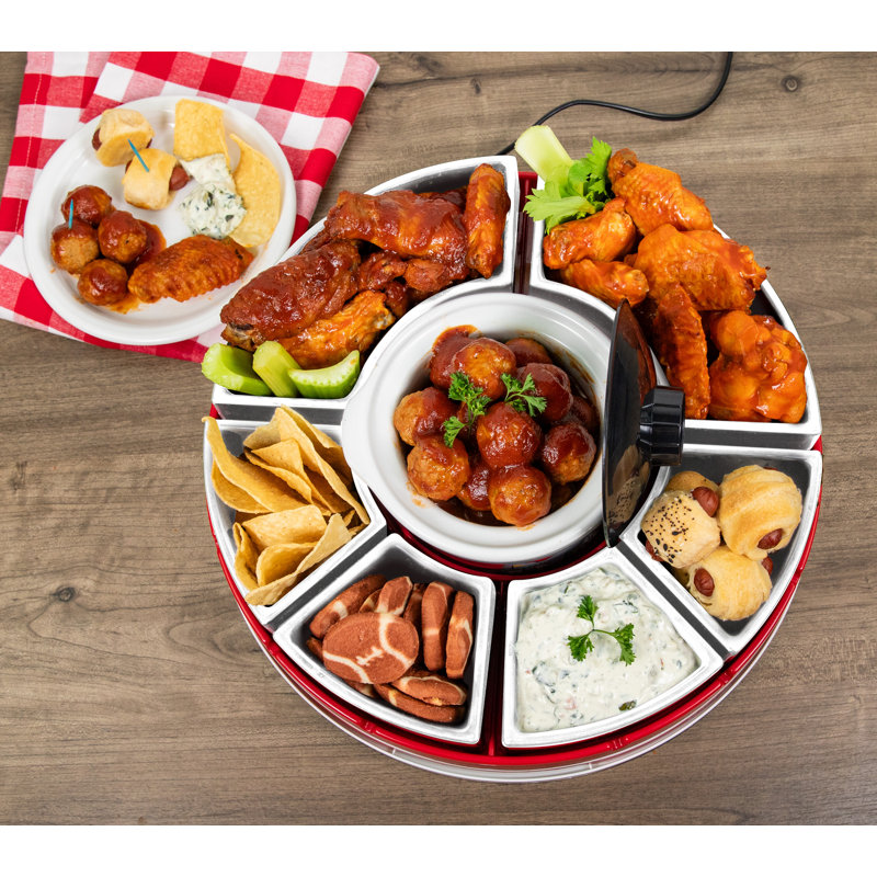 Game Day Lazy Susan Appetizer Server