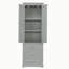 Grande armoire de rangement avec trois tiroirs pour salle de bain / bureau, gris-605010387