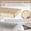 Ensemble de tablettes flottantes en bois naturel | Tablette murale rustique en bois de paulownia massif avec supports invisibles | Conception à bords biseautés pour le rangement dans la chambre à coucher, la cuisine, la salle de bain et le salon