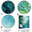 «Blue and White Tropical Plants Mirage 4 - Jungle», art mural en métal-101155249
