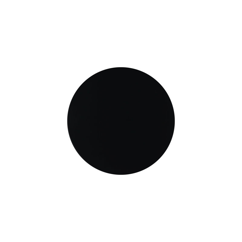 Tabouret de bar rond sans dossier en métal noir et doré Trinity, Noir / doré
