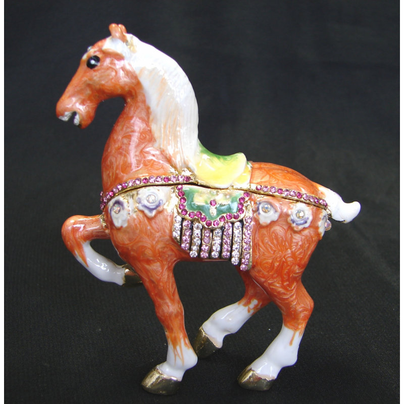 Figurine cheval, Orange