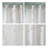 Tahlako Palm Leaf Printed Sheer Window Curtain Panel-1484897498-1484897497