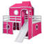 Lit mezzanine double avec tente coulissante et tour-442672555