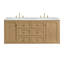 Laurent 60" Double Vanity, Light Natural Oak W/FreePower Wireless Charger-1613870802-1616708385