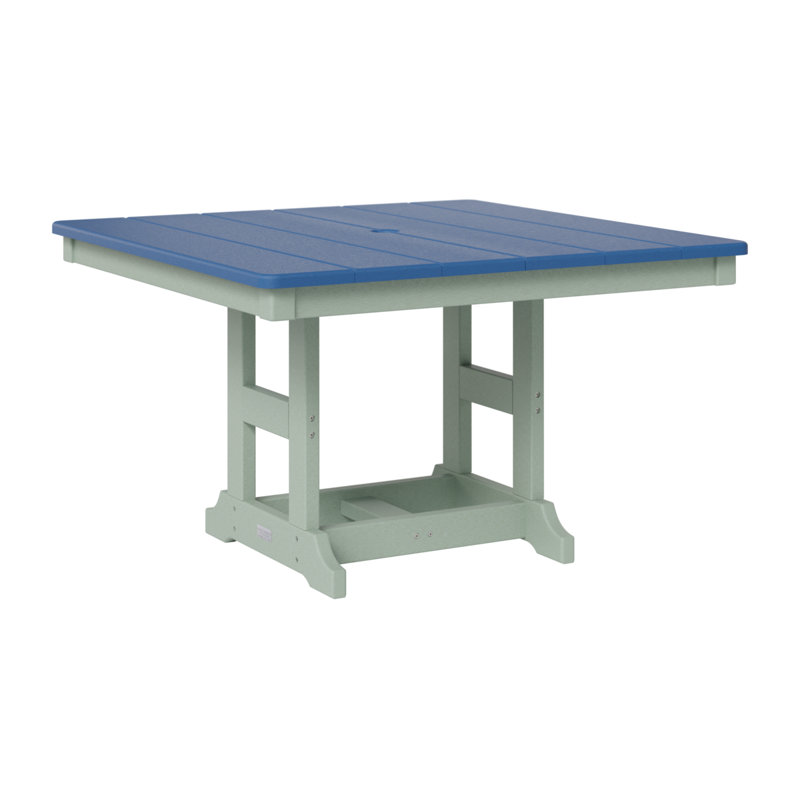Table carrée berlinoise pour enfants 33 po Berlin, Écume de mer, écume de mer, Bleu pacifique