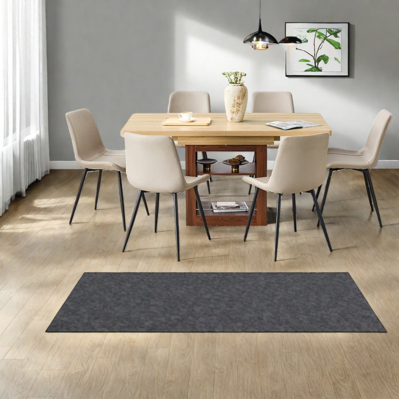 Adjustable Dining Table Set, Mdf & Metal, Modern Style For Dining & Kitchen