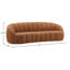 Coco 100" Wide Upholstered Sofa, Ginger