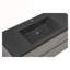 Meuble-lavabo flottant 48 po avec lavabo mural Celissa, meuble-lavabo mural moderne avec comptoir en quartz noir et tiroirs à fermeture en douceur, gris