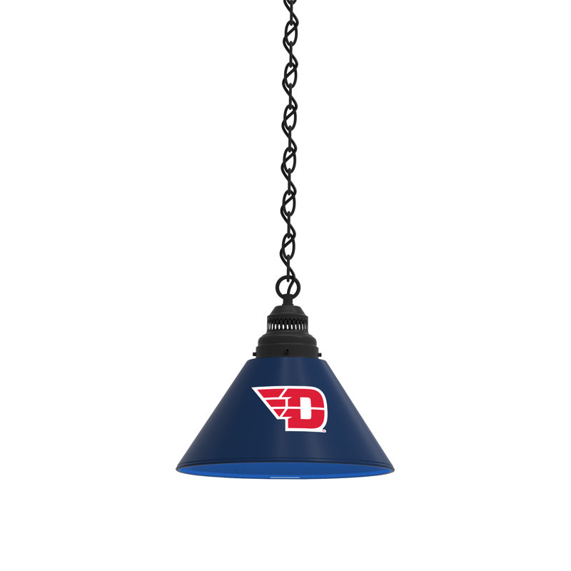 1 - Light Single Pendant, Black, Dayton Flyers
