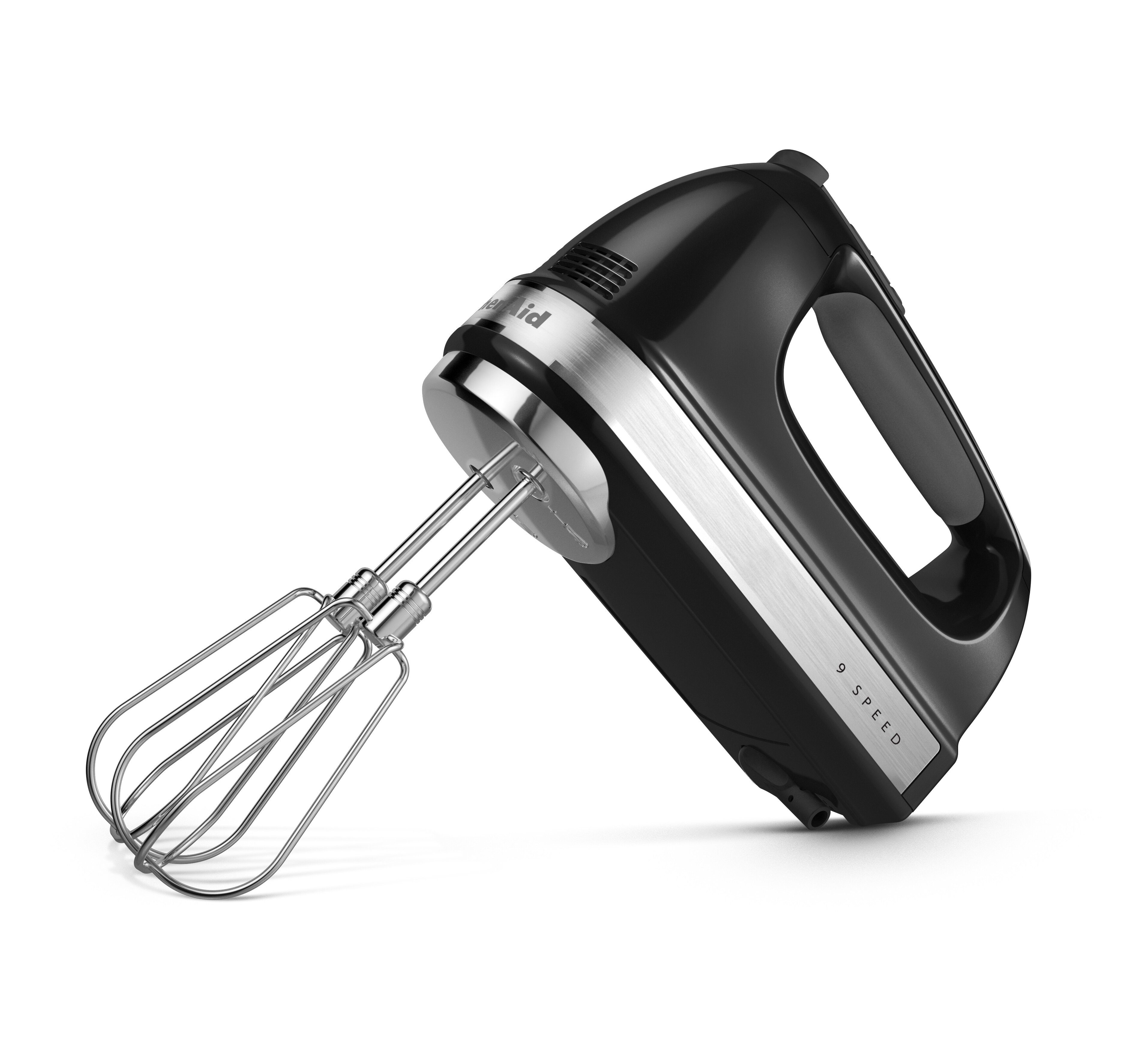 KitchenAid KHM926WH White 9 Speed Hand Mixer with Stainless Steel Turbo  Beaters, Pro Whisk, Dough Hooks, and Blending Rod - 120V