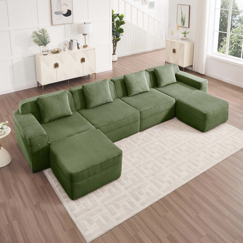 Canapé Corduroy, Vert