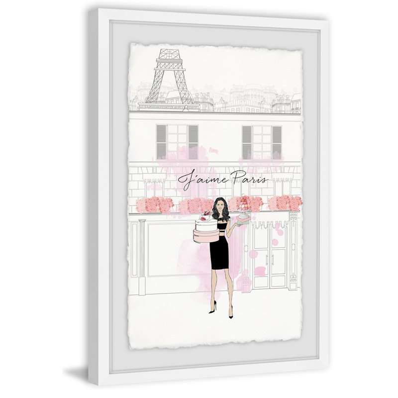 J'aime Paris by Loretta So - Single Picture Frame Print, 30cm H x 20cm W x 3.81cm D