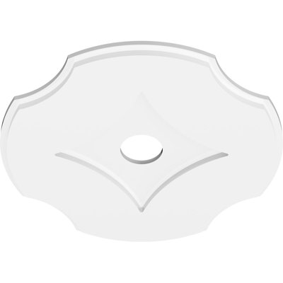 20"OD x 3"ID x 7"C x 1"P Percival Architectural Grade PVC Contemporary Ceiling Medallion
