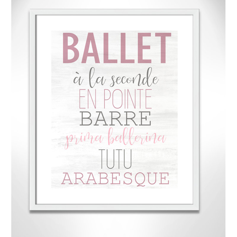Ballet toute la journée 2, H 14 po x l 11 po x P 1,19 po, Encadré de boîte blanc