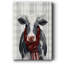 Yuletide Cow II - impression sur toile tendue-974558116