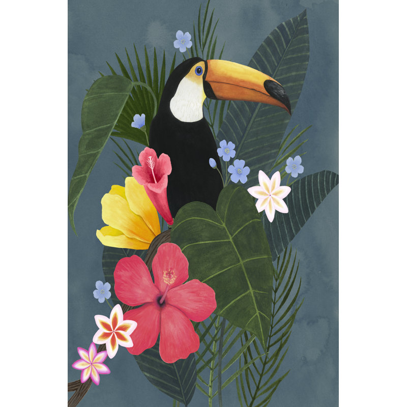 Tropical Wilderness I by Grace Popp - Wrapped Canvas Painting, 122 cm H x 81 cm W, Wrapped Canvas