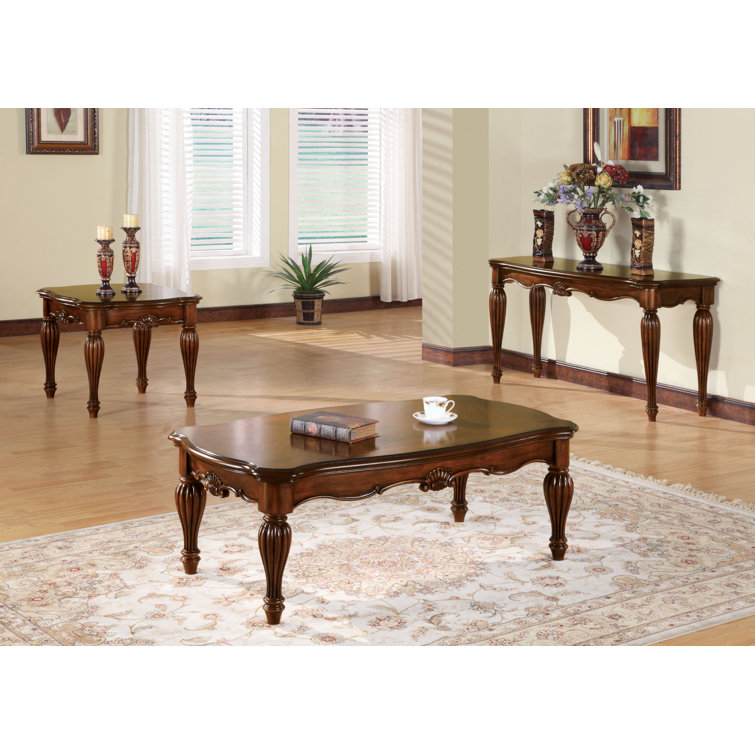 Archaimbaud 3 Piece Coffee Table Set