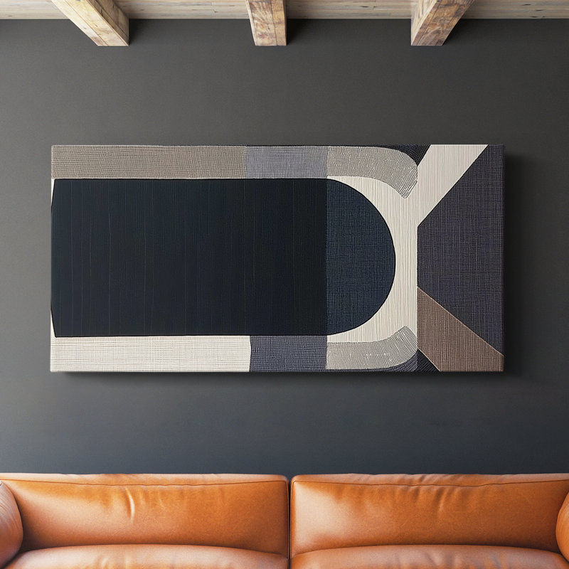 Série abstraite 7 # XCIV-Gallery, toile tendue, H 20 po x l 40 po