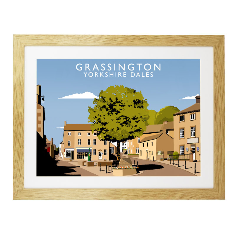 Richard O'Neil - Print, 33.5 cm H x 43.5 cm W x 2.2 cm D, Oak Wood Frame