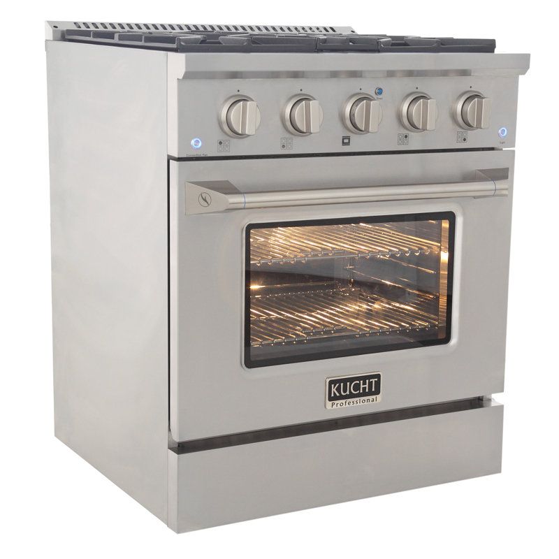 30" 4.2 Cu. ft. Freestanding Gas with Convection Oven, Liquid Propane, Stainless Steel