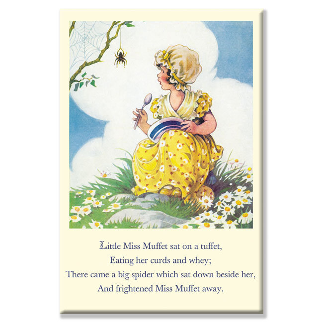Muffet little miss, impression sur toile tendue, H 36 po x l 24 po