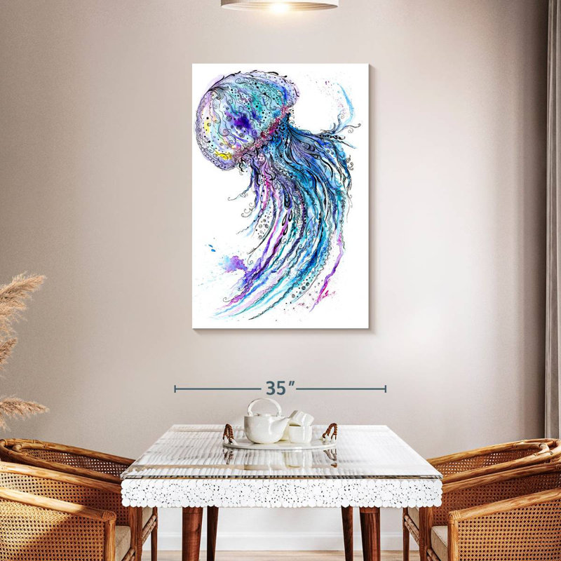 Brampt Vibrant Jellyfish, 45" H x 30" W