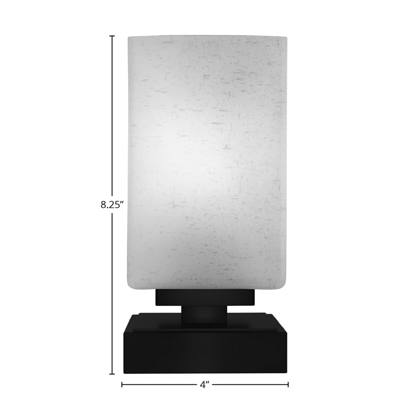 Lampe d'appoint Aneka, Noir mat