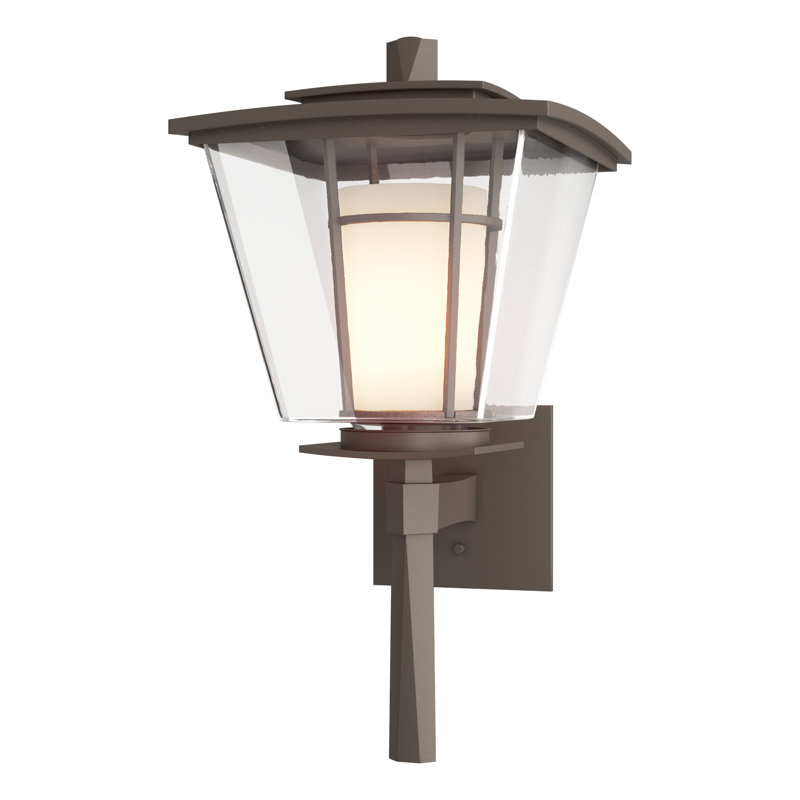 Beacon Hall 1 - Bulb Outdoor Wall Lantern, Coastal Dark Smoke, 17.6" H x 8.9" W x 9.4" D