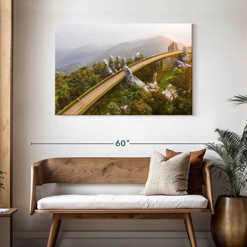 Lilie Vietnam Hands Bridge, 30" H x 45" W