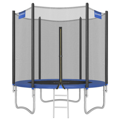 183x183x230cm Songmics 170012.56 in. x 170012.56 in. Hexagon Backyard Trampoline with Safety Enclosure Indoor Backyard: Above Ground Trampoline with Handlebar
