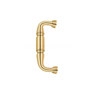 Poignée de porte Deltana DP675U3, 6 po en laiton poli