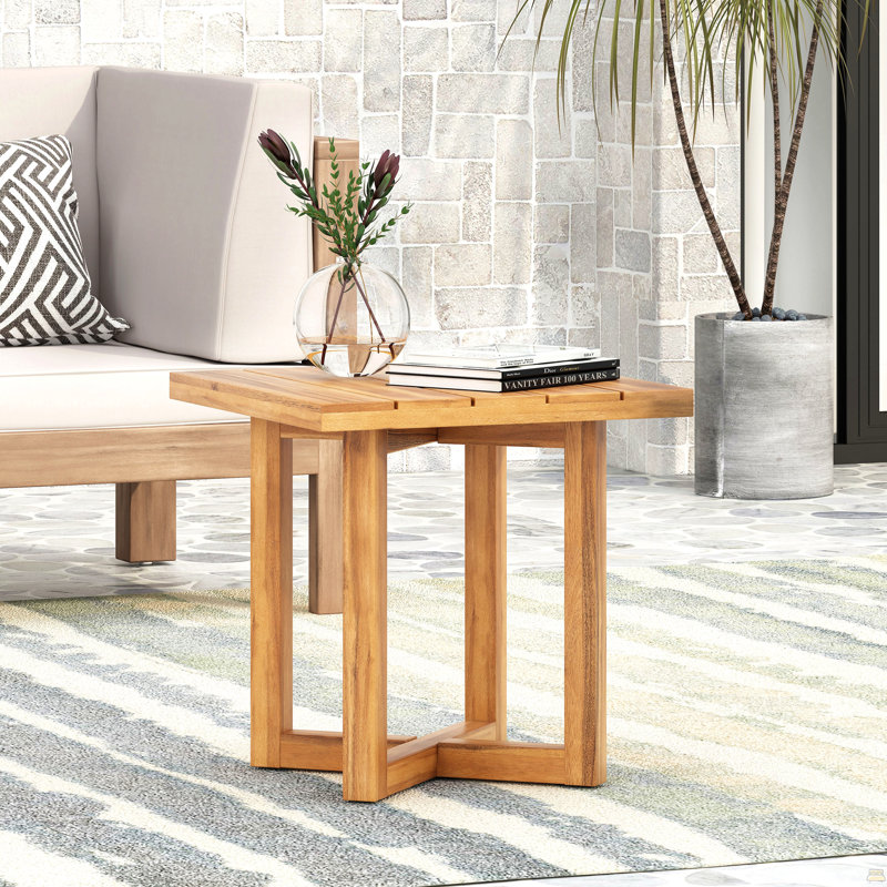 Square Side Table, Teak