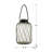 Clear/Black Glass Table Vase-1809072383